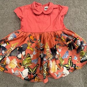 Molo Coral Butterfly Dress